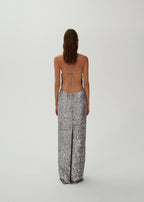 One Shoulder Sequin Maxi Dress H6479