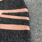 One Shoulder Striped Bandage Dress H6278