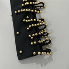 Pearl Embellished Asymmetric Maxi Dress H6794