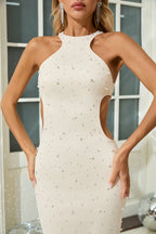Pearl Embellished Cutout Mermaid Gown H6708
