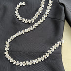 Pearl Embellished Long Sleeve Midi Dress H6536