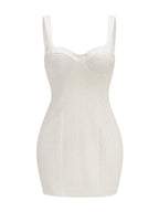 Pearl Embellished Mini Bodycon Dress H6301