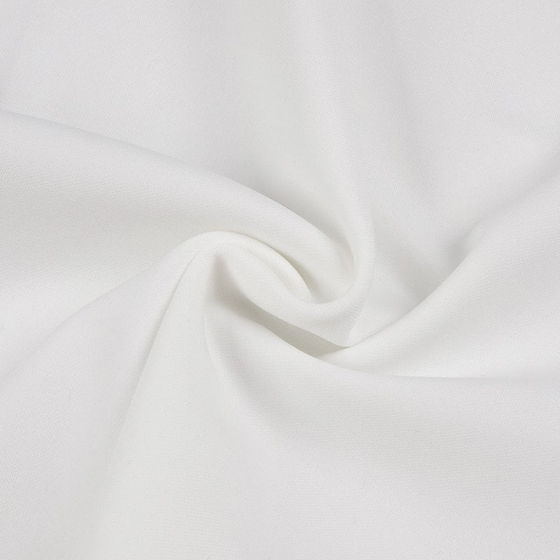 Pearl Embellished Sleeve White Jumpsuit H6308