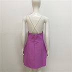 Pearl Strap Floral Mini Dress H6246
