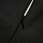 Pearl Trim Halter Long Sleeve Maxi Dress H6535