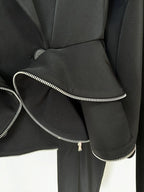 Peplum Blazer Crop Pants Suit H6470