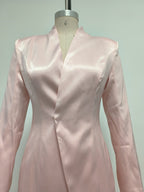 Pink Blazer Sheer Gown Dress H7066