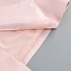 Pink Blazer Sheer Gown Dress H7066