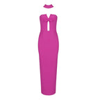 Pink Cutout Mermaid Bandage Dress H4948