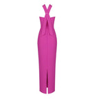 Pink Cutout Mermaid Bandage Dress H4948