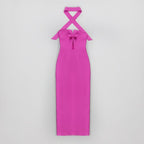 Pink Cutout Mermaid Bandage Dress H4948