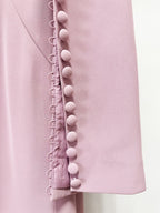 Pink Embellished Cape Sleeve Gown H6996