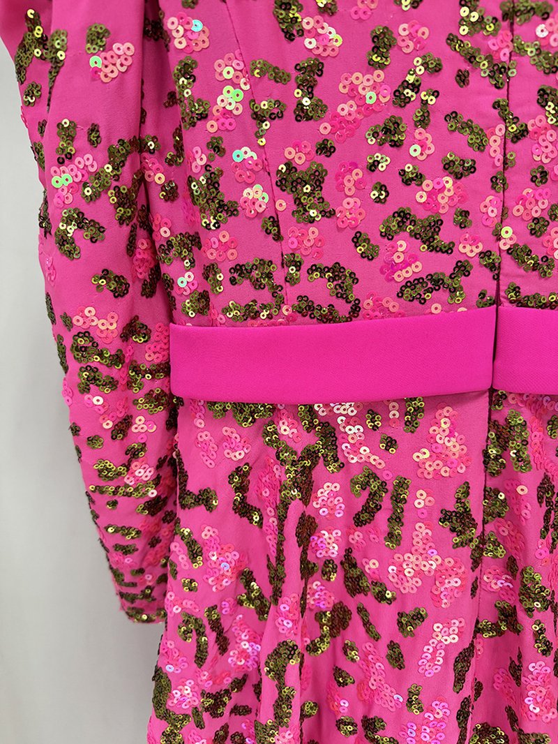 Pink Floral Embellished Maxi Dress H7051