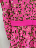 Pink Floral Embellished Maxi Dress H7051