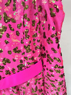 Pink Floral Embellished Maxi Dress H7051