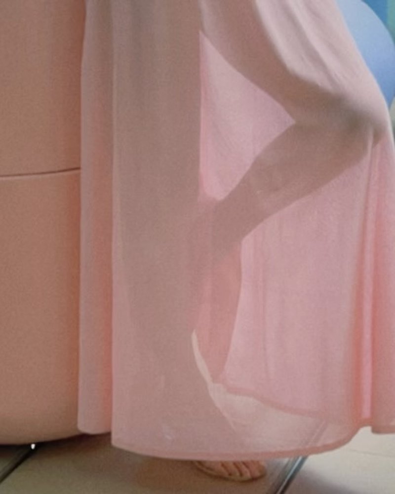 Pink High Neck Sleeveless Maxi Dress H6440