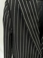 Pink Pinstripe Oversized Suit Set H6460