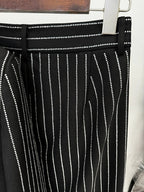Pink Pinstripe Oversized Suit Set H6460