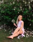 Pink Ruffle Sheer Bodysuit Dress H6016