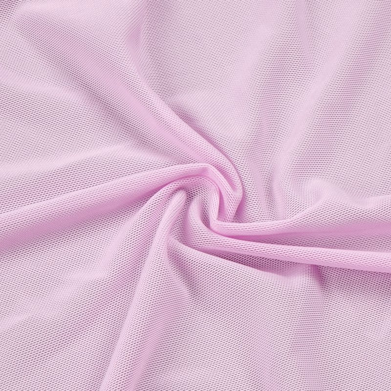 Pink Ruffle Sheer Bodysuit Dress H6016