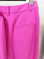 Pink Tuxedo Suit with Crop Jacket H6367