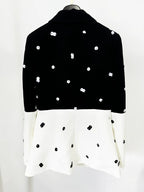Polka Dot Two-Tone Suit Set H6375