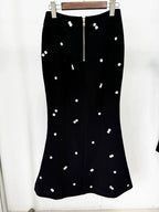 Polka Dot Two-Tone Suit Set H6375