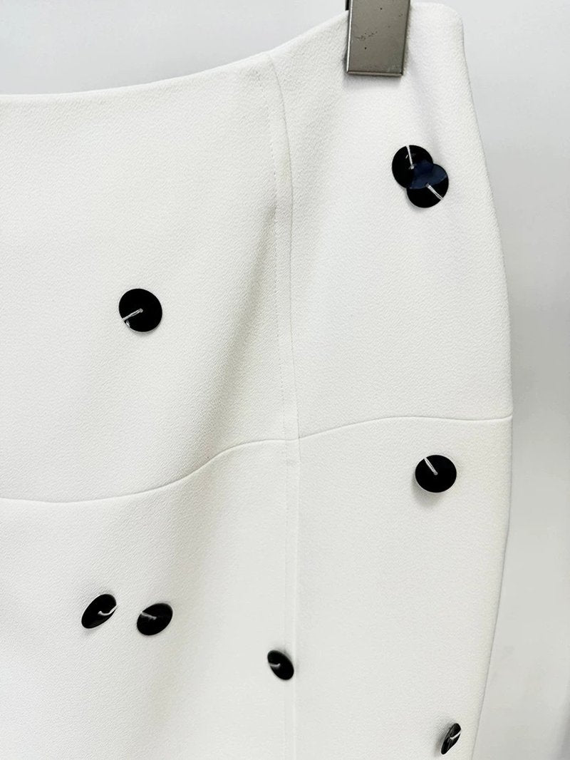 Polka Dot Two-Tone Suit Set H6375