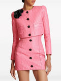 Quilted Pink Leather Mini Dress H6298