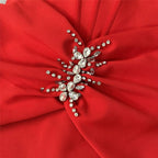 Red Beaded Long Sleeve Midi Dress H6645