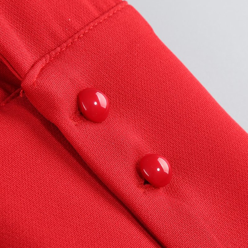 Red Crystal Peplum Mini Dress H6558