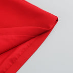 Red Cut-Out Bow Sleeve Dress H6334