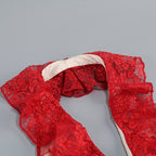 Red Lace Halter Midi Dress H6766