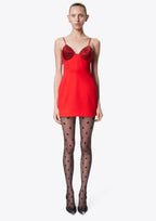Red Sequin Bustier Mini Dress H6208