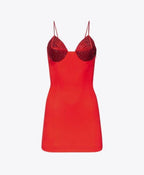 Red Sequin Bustier Mini Dress H6208