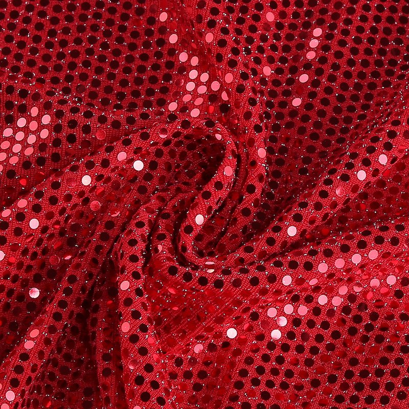 Red Sequin Cutout Midi Dress H6336