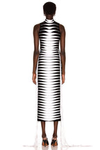 Red White Striped Fringe Maxi Dress H4940