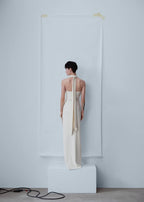 Rose Embellished Halter Maxi Dress H5818
