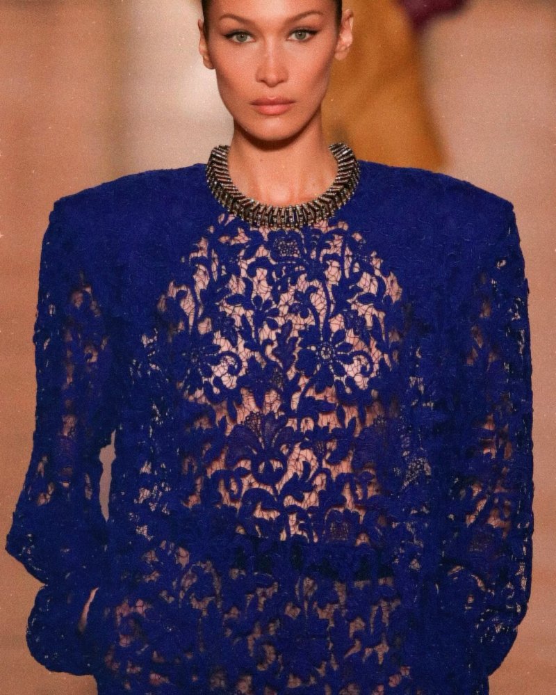 Royal Blue Lace Sheath Dress H6991