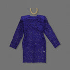 Royal Blue Lace Sheath Dress H6991