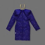 Royal Blue Lace Sheath Dress H6991