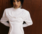 Ruched Heart Cutout Maxi Dress H7130