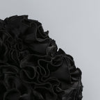 Ruffle Crop Top & Sheer Wide Leg Pants Set H7123
