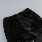 Ruffle Crop Top & Sheer Wide Leg Pants Set H7123
