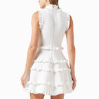 Ruffle Tiered Sleeveless Mini Dress H5822