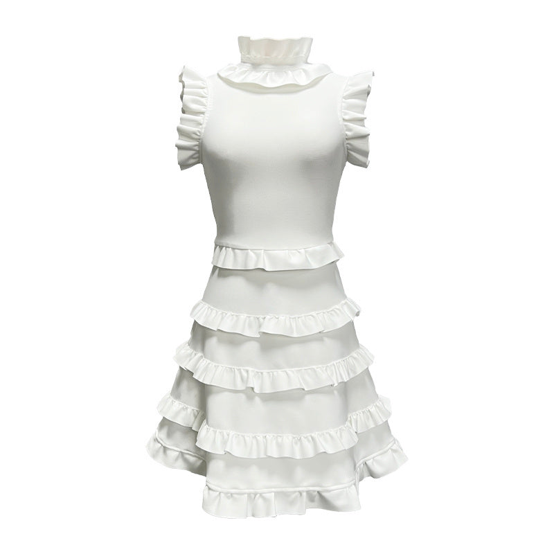 Ruffle Tiered Sleeveless Mini Dress H5822