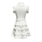 Ruffle Tiered Sleeveless Mini Dress H5822