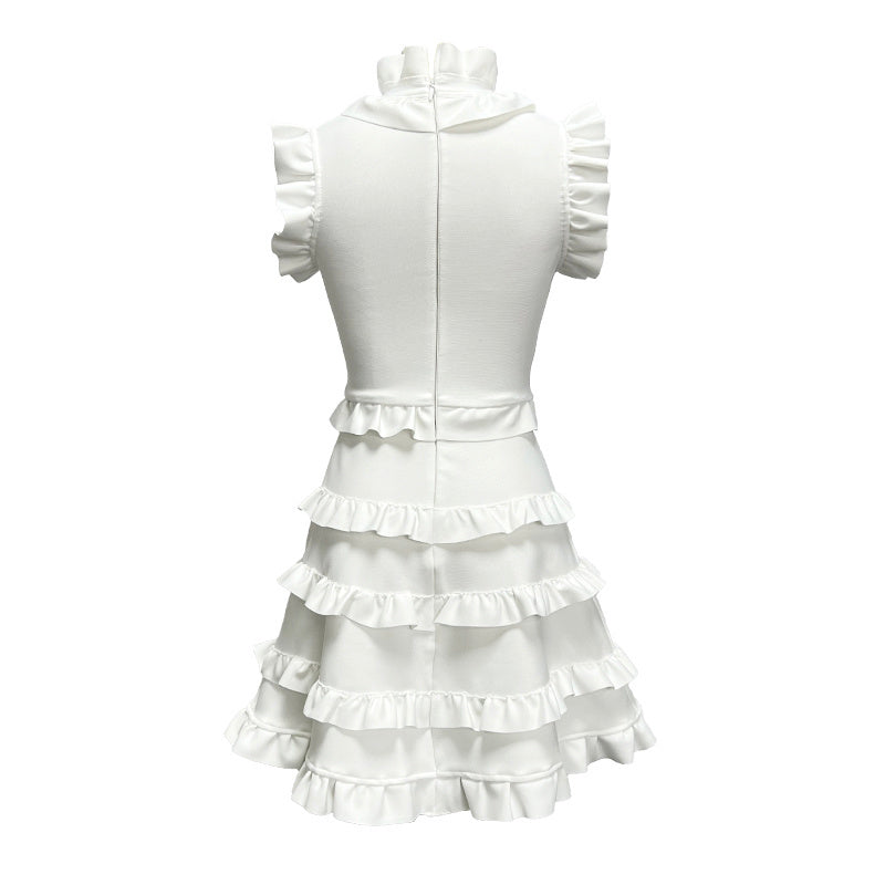 Ruffle Tiered Sleeveless Mini Dress H5822