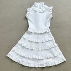 Ruffle Tiered Sleeveless Mini Dress H5822