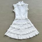 Ruffle Tiered Sleeveless Mini Dress H5822